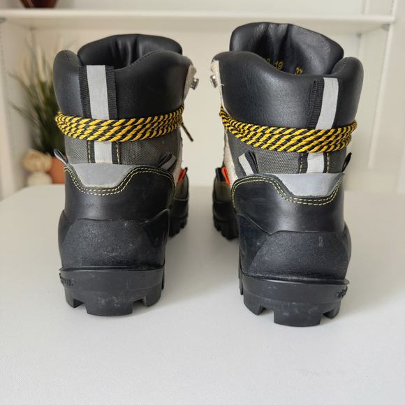 Ganni Green Leather Colorblock Bruna Trekking Hiking Boots Size 7 - Picture 7 of 10